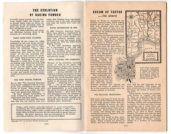 Vintage 1941 Royal Success in Baking Cookbook Royal Baking Powder Recipes - Avid Vintage