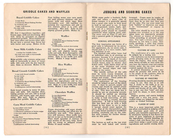 Vintage 1941 Royal Success in Baking Cookbook Royal Baking Powder Recipes - Avid Vintage