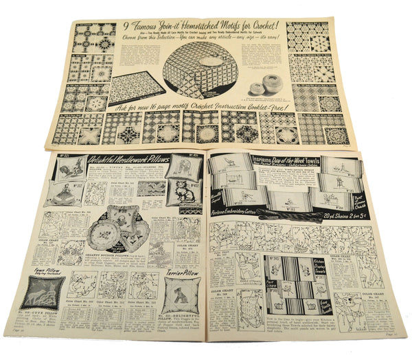 Vintage SS Kresge Wonder Art Vogart Needlework Catalogs 1938, 1939, 1942 - Avid Vintage