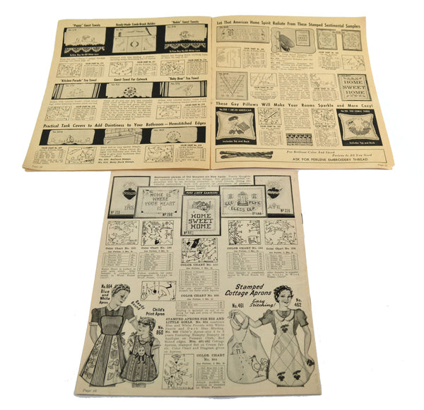 Vintage SS Kresge Wonder Art Vogart Needlework Catalogs 1938, 1939, 1942 - Avid Vintage