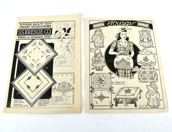 Vintage SS Kresge Wonder Art Vogart Needlework Catalogs 1938, 1939, 1942 - Avid Vintage