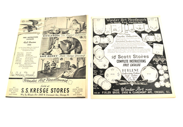 Vintage SS Kresge Wonder Art Vogart Needlework Catalogs 1938, 1939, 1942 - Avid Vintage