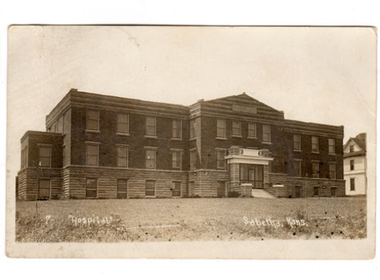 Vintage 1910s Sabetha Kansas Hospital Real Photo Post Card - Avid Vintage