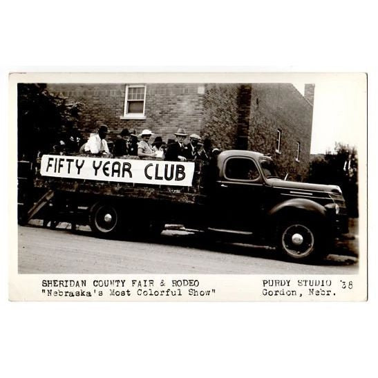 Vintage 1930s Real Photo Postcard Sheridan County Fair and Rodeo Gordon Nebraska - Avid Vintage