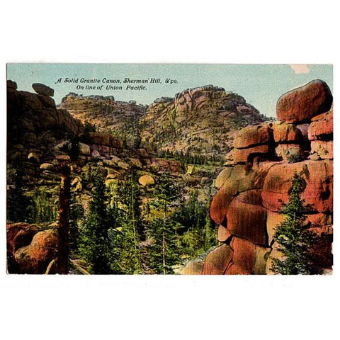 Vintage Postcard Granite Canyon Sherman Hill Wyoming Union Pacific Railroad - Avid Vintage