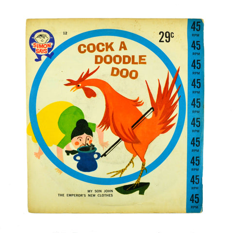 Vintage 1960s Simon Says Childrens 45 RPM Vinyl Record My Son John Emperor's New Clothes - Avid Vintage