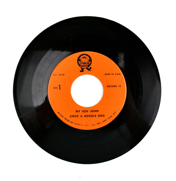Vintage 1960s Simon Says Childrens 45 RPM Vinyl Record My Son John Emperor's New Clothes - Avid Vintage