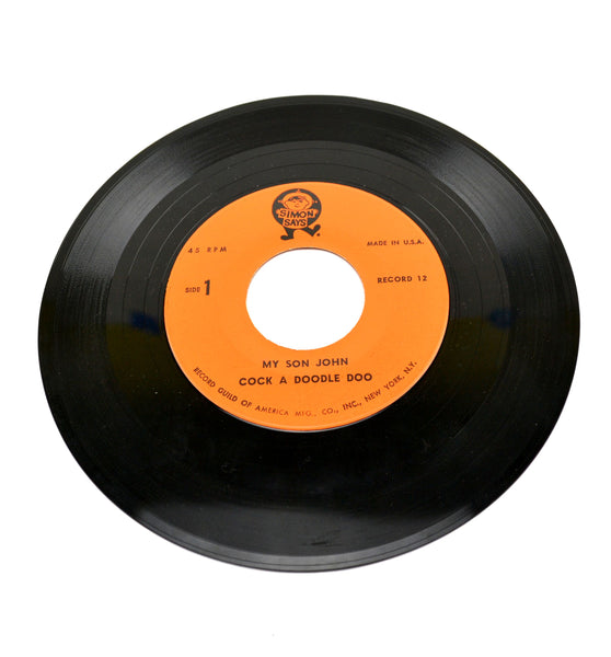 Vintage 1960s Simon Says Childrens 45 RPM Vinyl Record My Son John Emperor's New Clothes - Avid Vintage