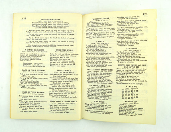 Sing Sociability Songs 1928 Music Book Rodeheaver Hall Mack Company Winona Lake IN - Avid Vintage