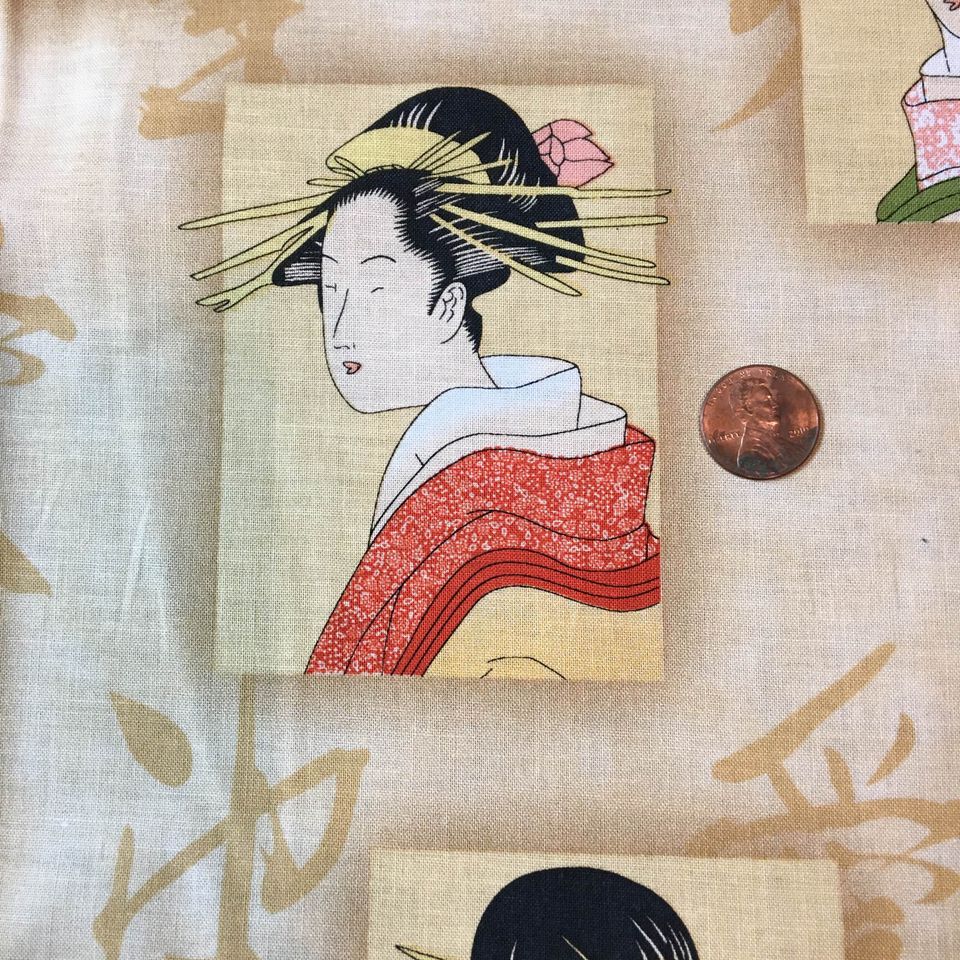 Springs Creative Fabric Portrait Frames Women in Kimonos 44 x 1 Yard - Avid Vintage