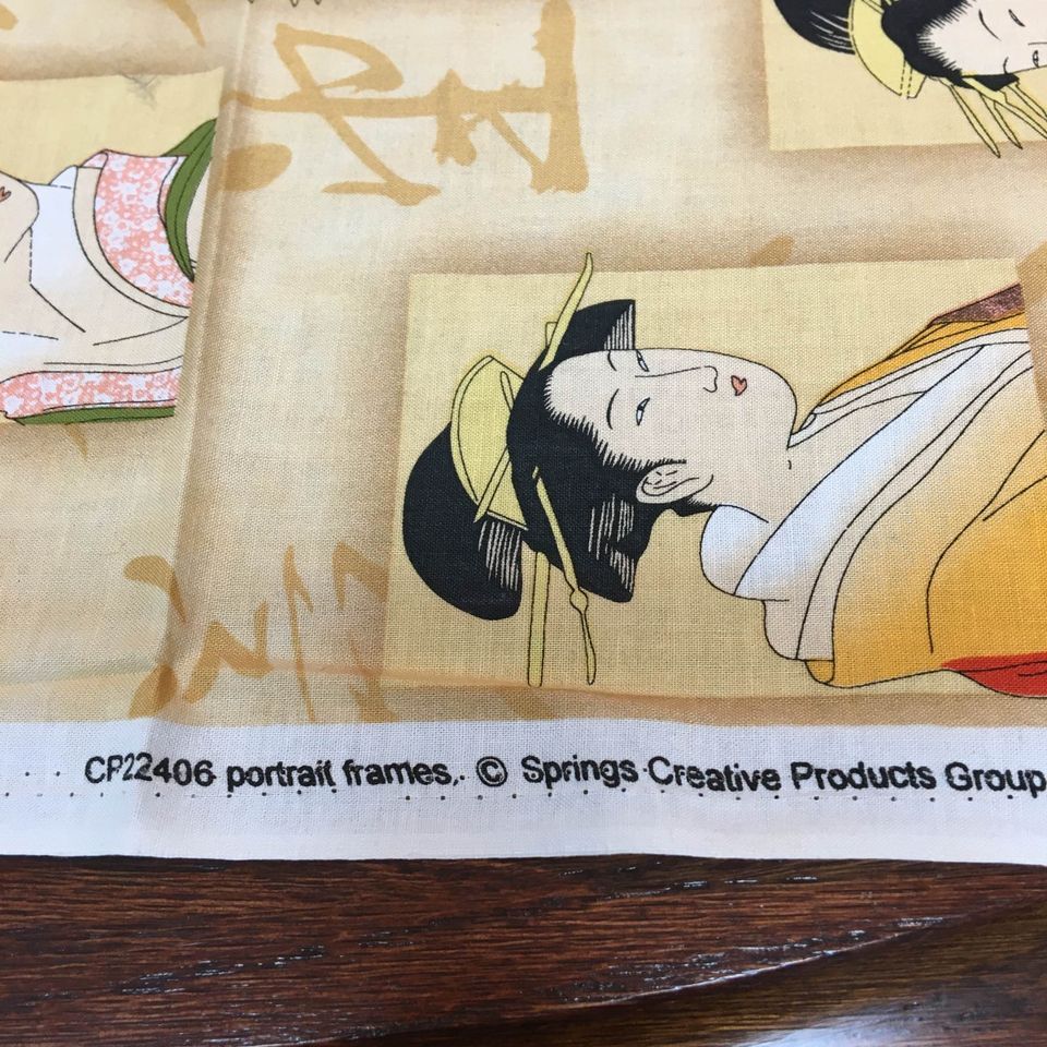 Springs Creative Fabric Portrait Frames Women in Kimonos 44 x 1 Yard - Avid Vintage