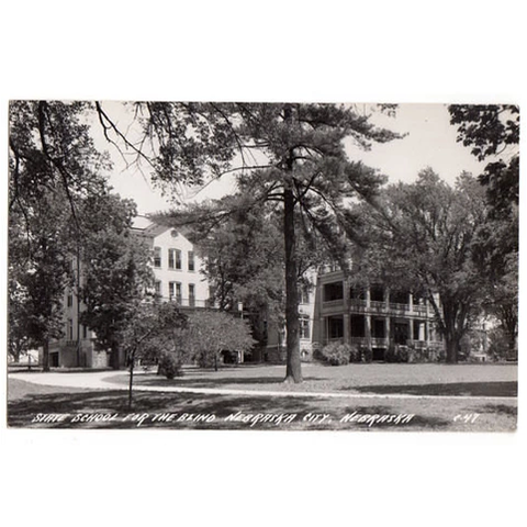 Vintage Nebraska City Nebraska Postcard State School for Blind 1940s Real Photo C 47 - Avid Vintage