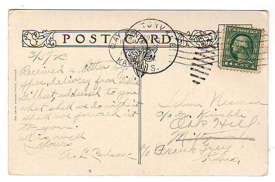 Vintage Swedish Methodist Home 1920s Clay Center Kansas Postcard - Avid Vintage