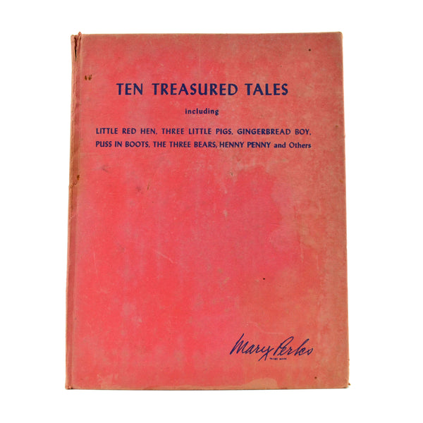 Ten Treasured Tales Little Red Hen Gingerbread Boy Hardcover Children's Book Mary Perks - Avid Vintage