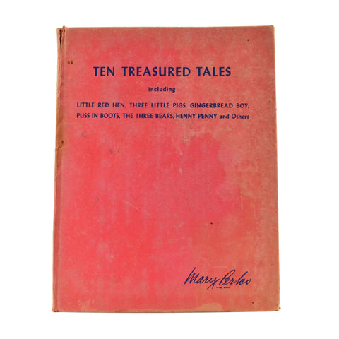 Ten Treasured Tales Little Red Hen Gingerbread Boy Hardcover Children's Book Mary Perks - Avid Vintage