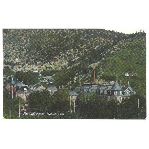 The Cliff House Vintage Manitou Colorado 1910s Travel Postcard - Avid Vintage