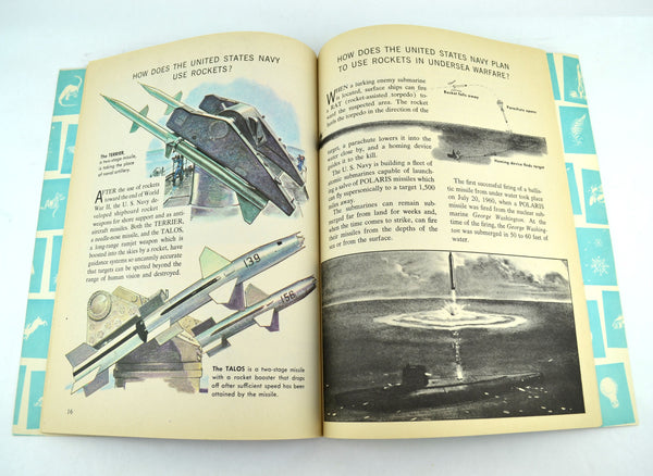 The How and Why Wonder Book of Rockets and Missiles by Clayton Knight 1969 Softcover - Avid Vintage