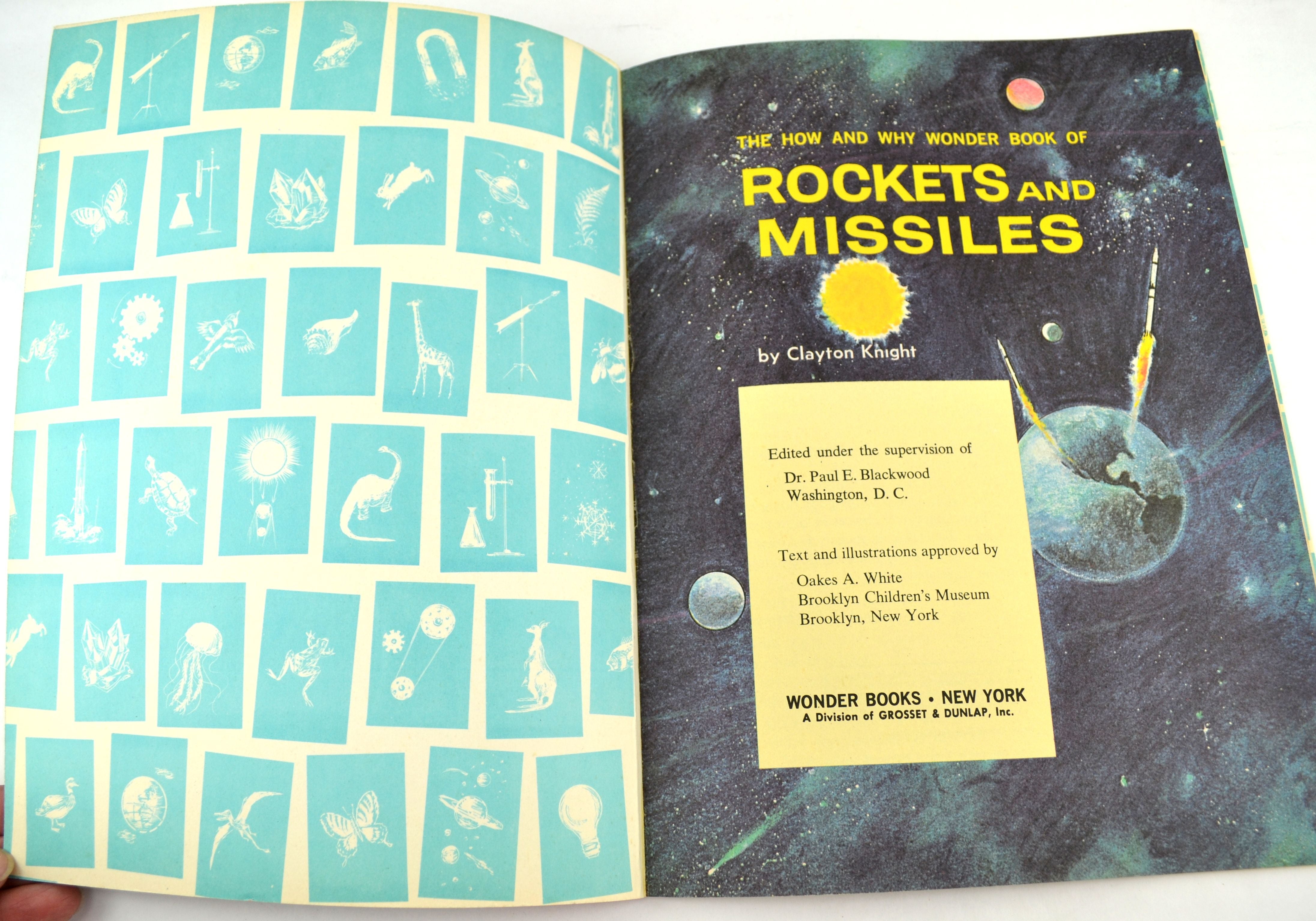 The How and Why Wonder Book of Rockets and Missiles by Clayton Knight 1969 Softcover - Avid Vintage