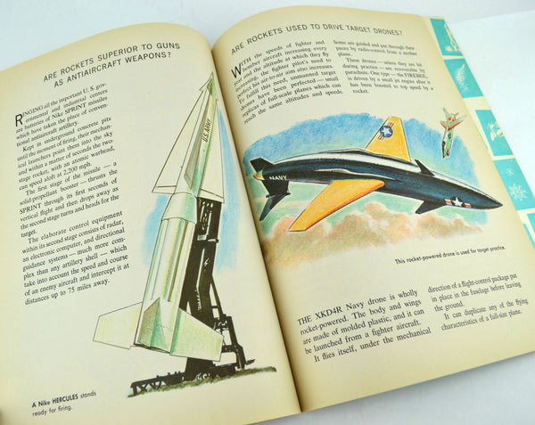 The How and Why Wonder Book of Rockets and Missiles by Clayton Knight 1969 Softcover - Avid Vintage