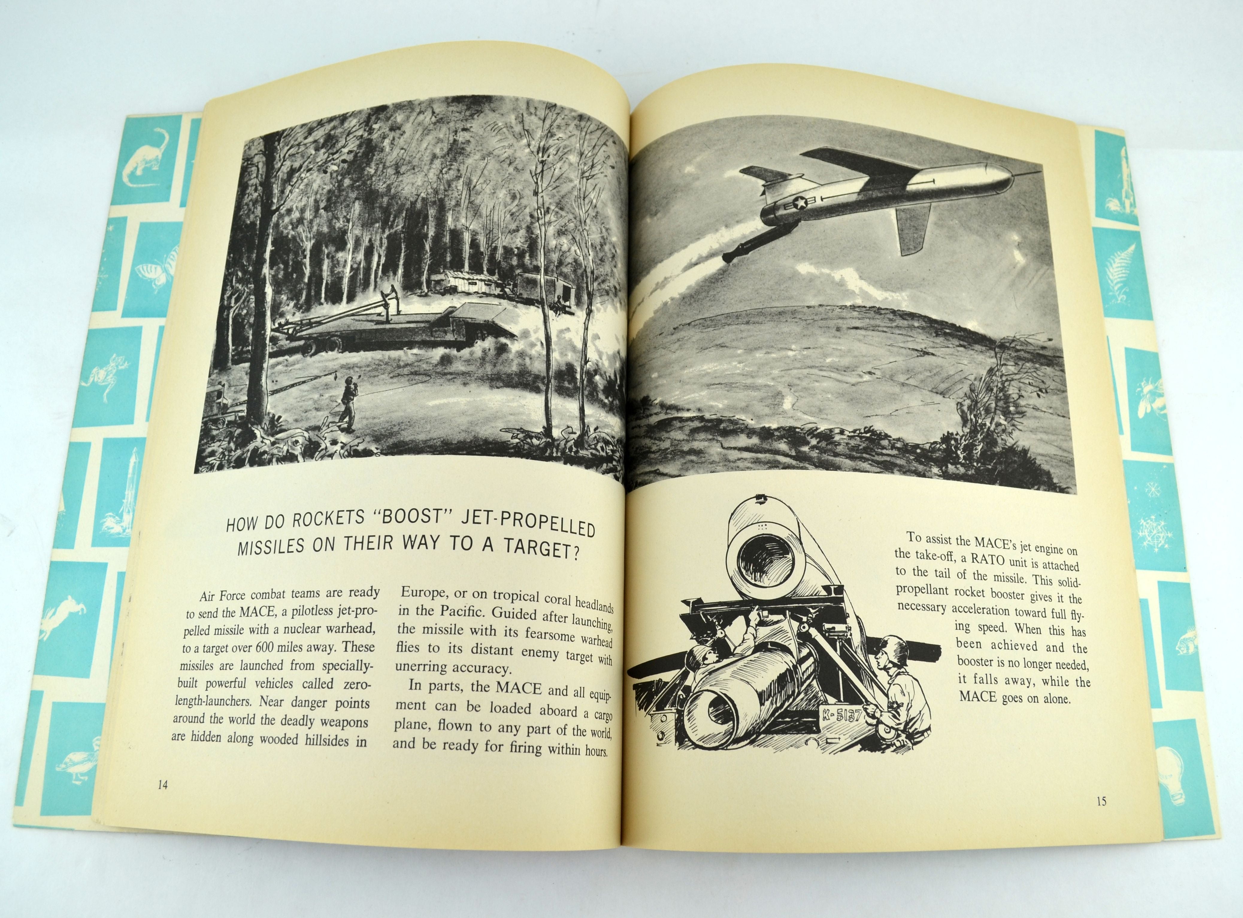 The How and Why Wonder Book of Rockets and Missiles by Clayton Knight 1969 Softcover - Avid Vintage