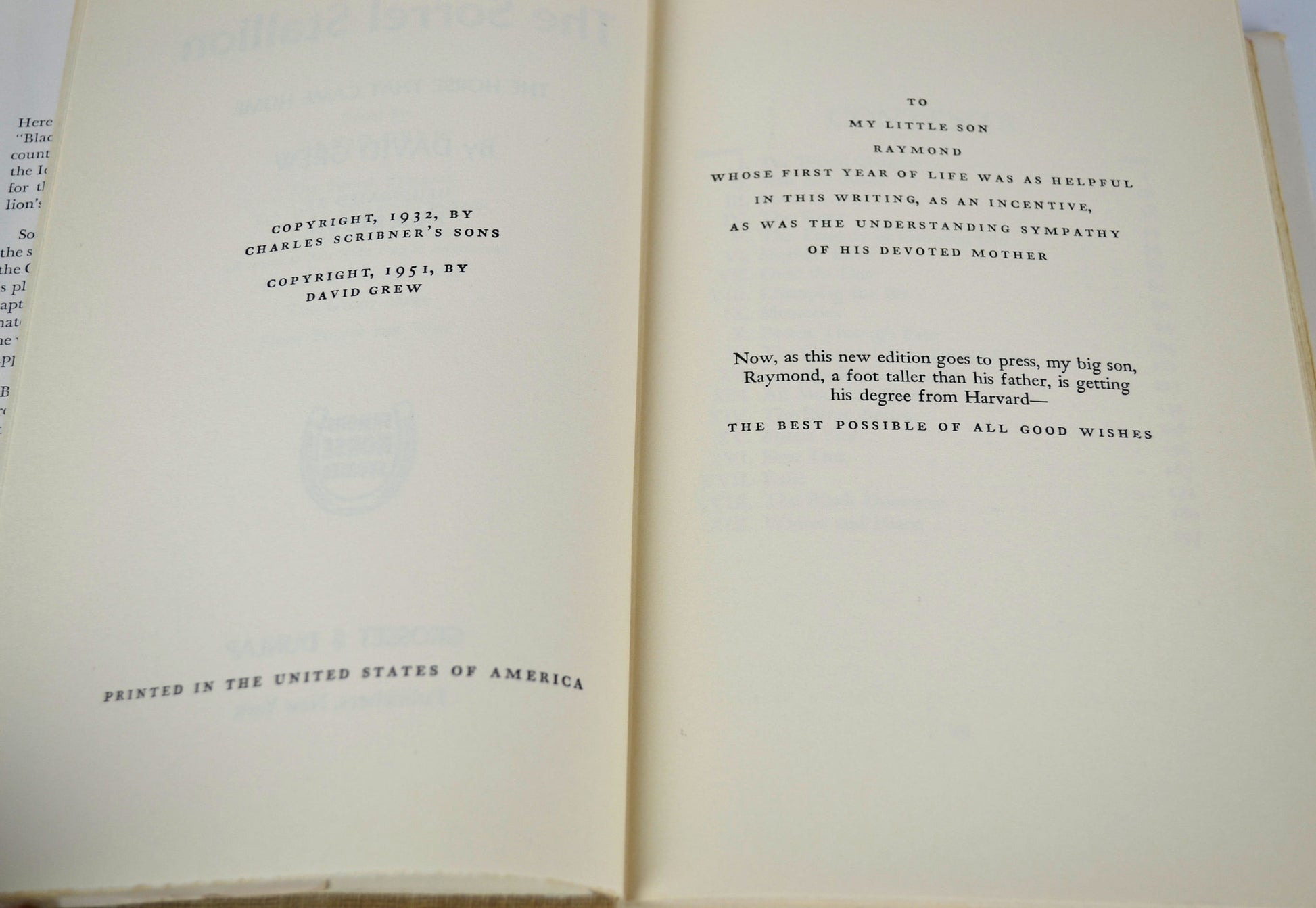 The Sorrel Stallion The Horse That Came Home 1951 David Grew Hardcover Book with Dust Jacket - Avid Vintage