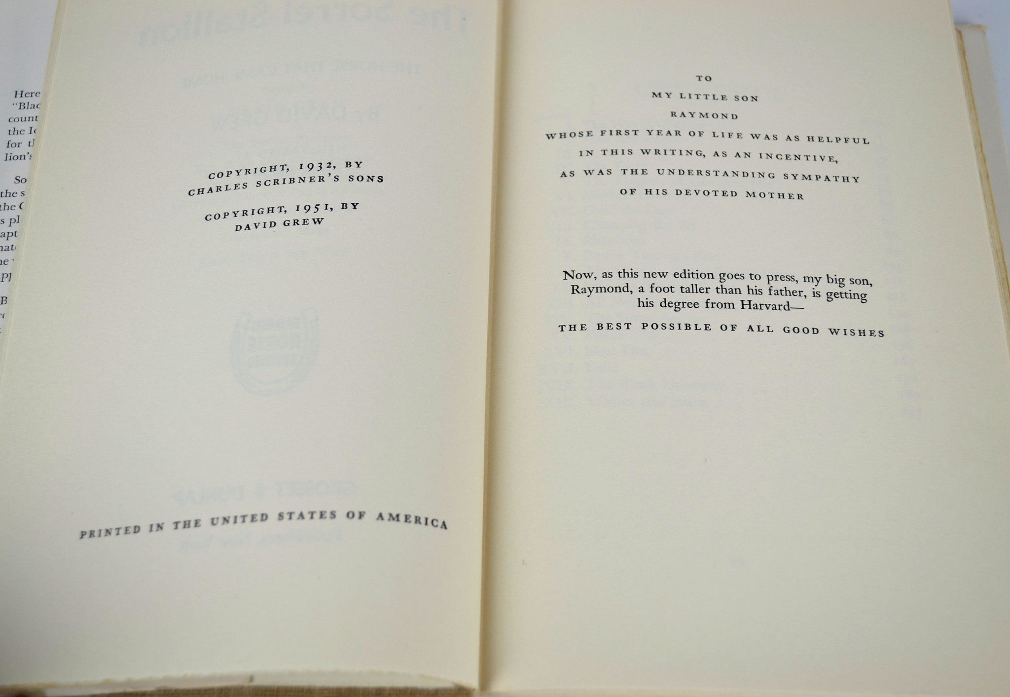 The Sorrel Stallion The Horse That Came Home 1951 David Grew Hardcover Book with Dust Jacket - Avid Vintage