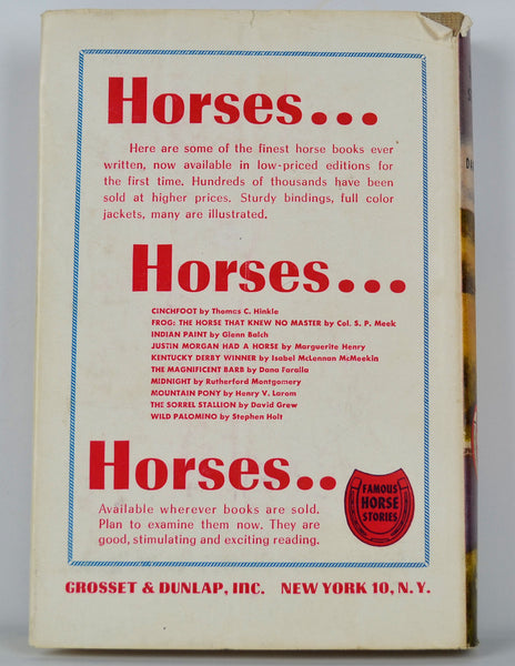 The Sorrel Stallion The Horse That Came Home 1951 David Grew Hardcover Book with Dust Jacket - Avid Vintage