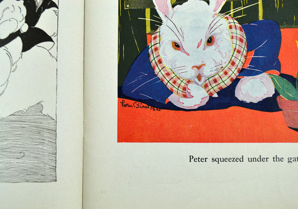 The Tale of Peter Rabbit by Beatrix Potter 1943 Children's Classic Book Color Illustrations - Avid Vintage