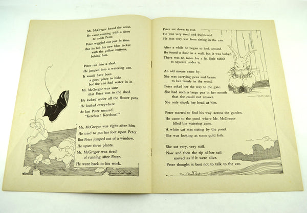 The Tale of Peter Rabbit by Beatrix Potter 1943 Children's Classic Book Color Illustrations - Avid Vintage