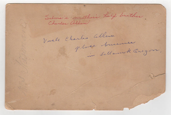 Tillamook Oregon Antique Photo Allens Grocery Store Front Signage Wagon People - Avid Vintage