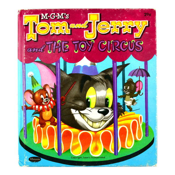 Tom and Jerry and The Toy Circus 1953 Whitman Tell a Tale Hardcover Children's Book - Avid Vintage