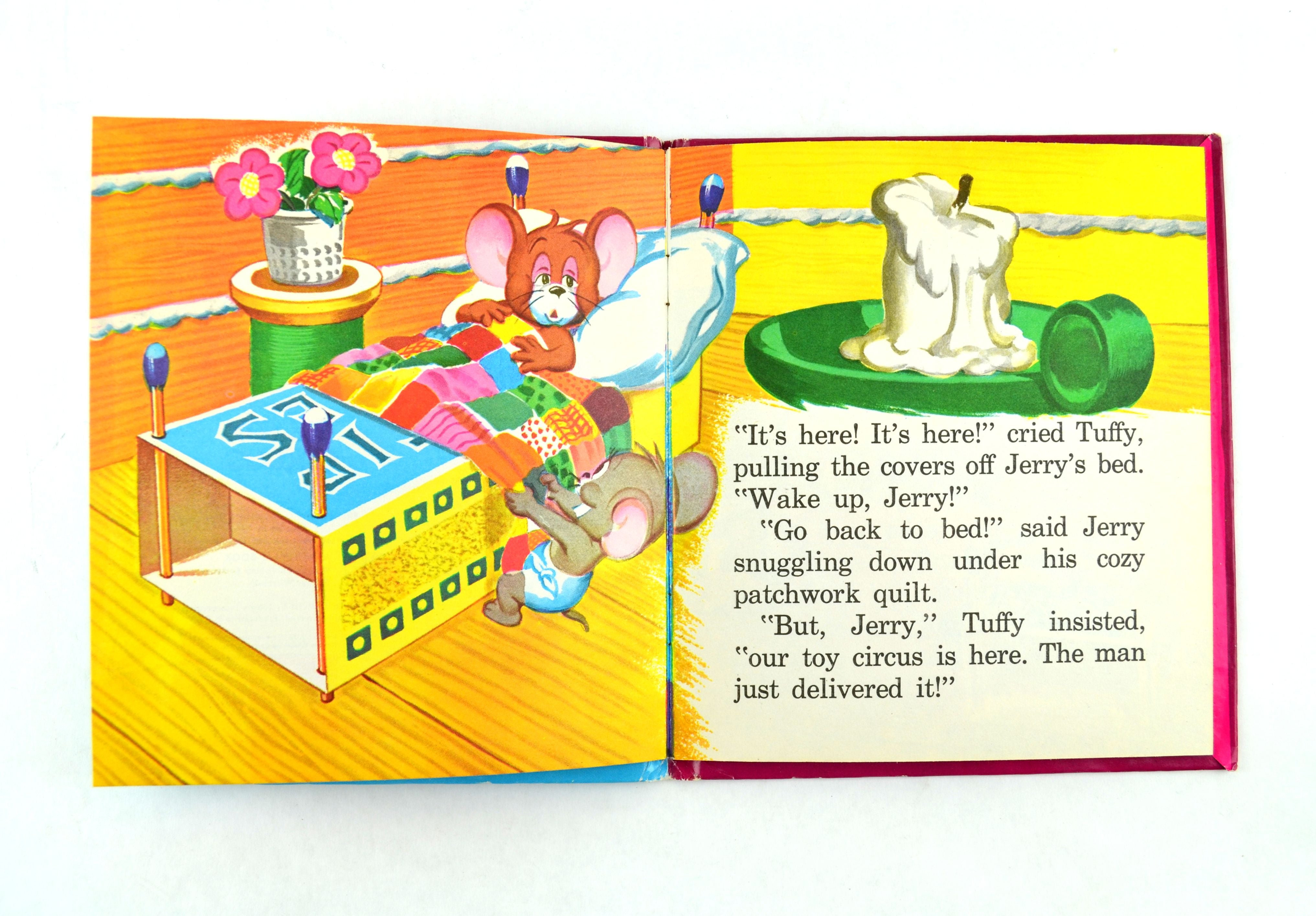Tom and Jerry and The Toy Circus 1953 Whitman Tell a Tale Hardcover Children's Book - Avid Vintage