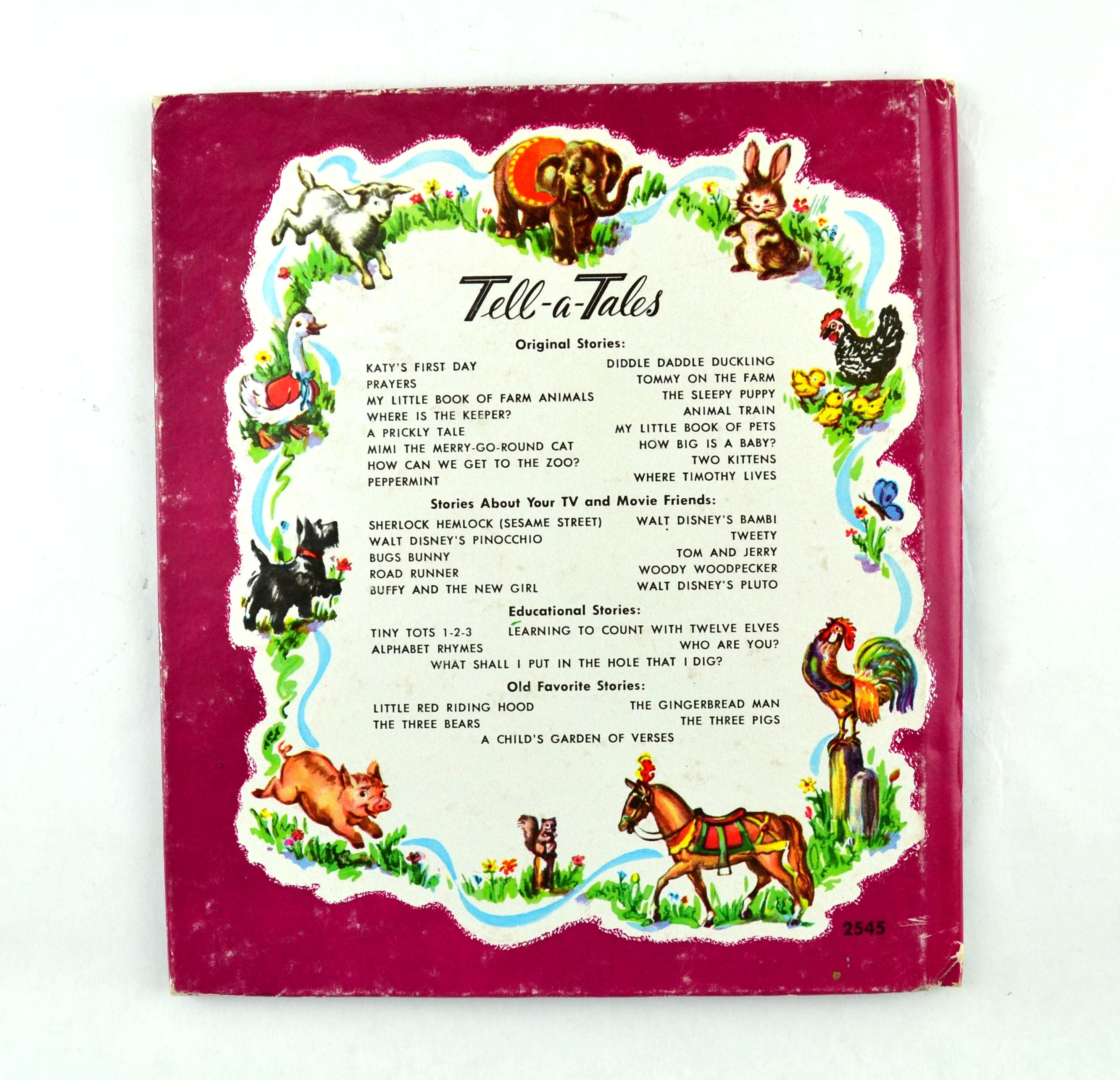 Tom and Jerry and The Toy Circus 1953 Whitman Tell a Tale Hardcover Children's Book - Avid Vintage
