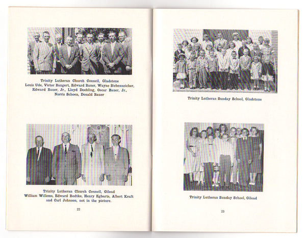 Vintage Lutheran Church Gilead Gladstone Nebraska 1959 Anniversary Booklet - Avid Vintage