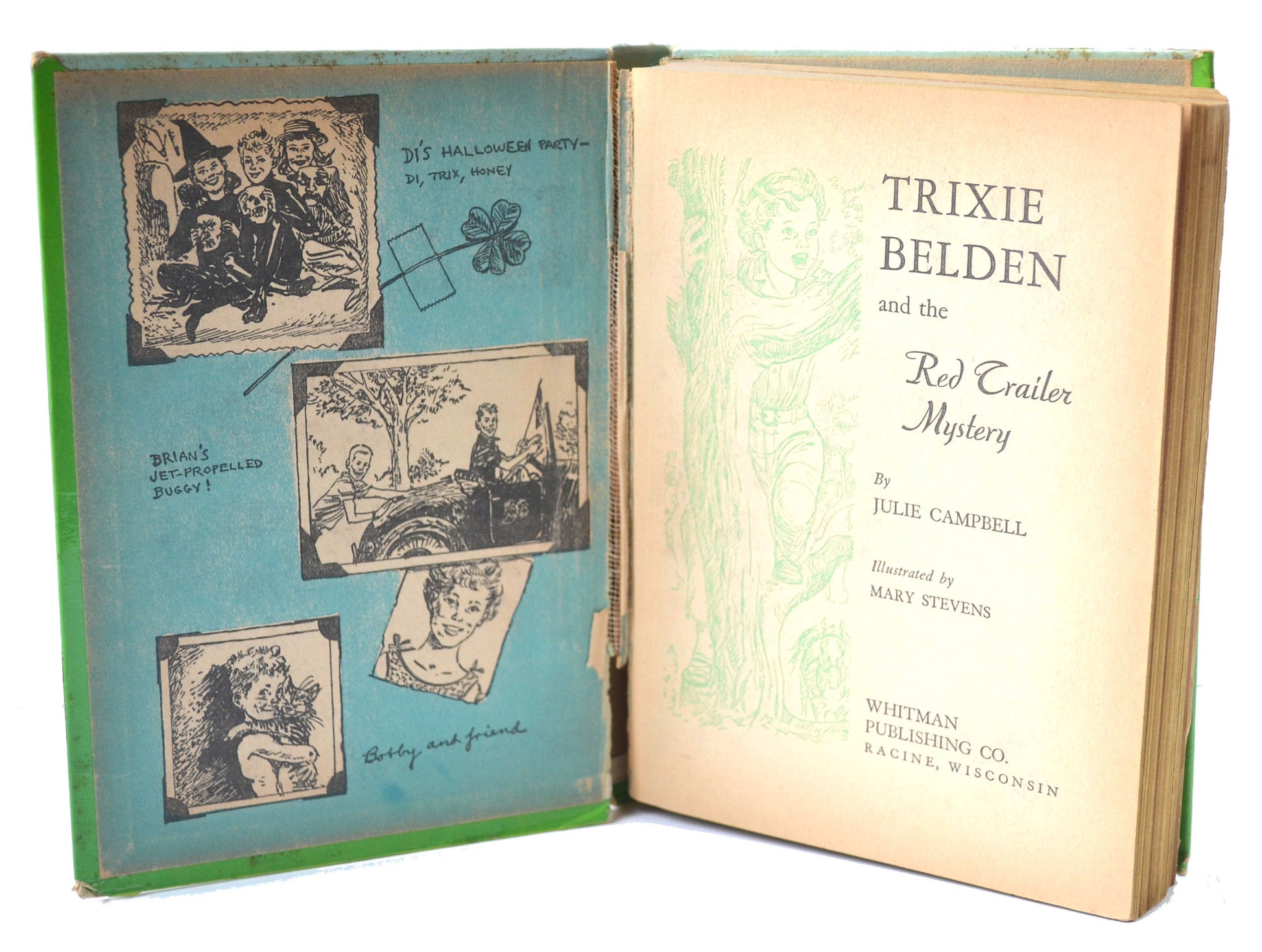 Trixie Belden and the Red Trailer Mystery 1954 Hardcover Whitman Book - Avid Vintage