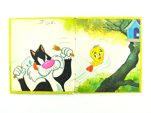 Tweety and Sylvester Picnic Problems 1970 Whitman Tell a Tale Hardcover Children's Book - Avid Vintage