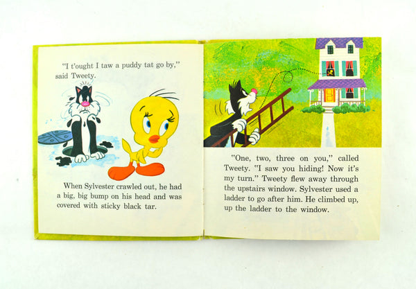 Tweety and Sylvester Picnic Problems 1970 Whitman Tell a Tale Hardcover Children's Book - Avid Vintage