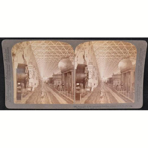 Antique Underwood Stereoview Card 1904 Worlds Fair St Louis Missouri Agriculture Building Number 25 - Avid Vintage