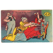 Vintage 1908 Leap Year Postcard Humorous Cartoon Funny Comic Romance