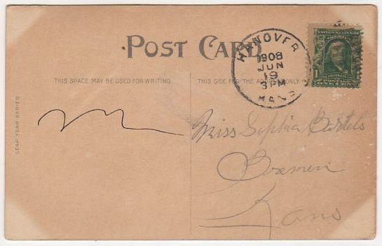 Vintage 1908 Leap Year Postcard Humorous Cartoon Funny Comic Romance