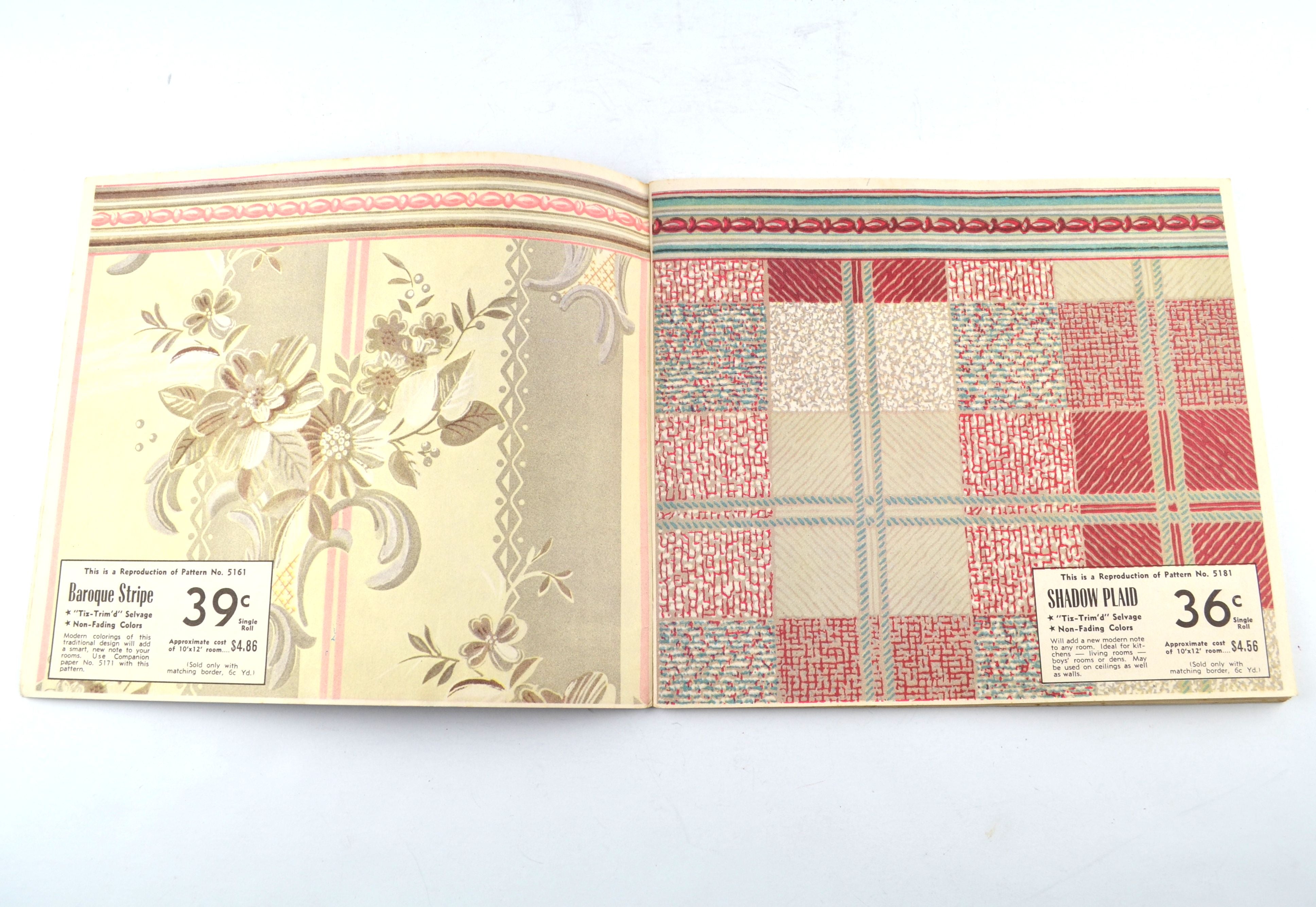 Vintage 1950 Stratosphere Wallpaper Sales Book Thornton Ohiowa Nebraska