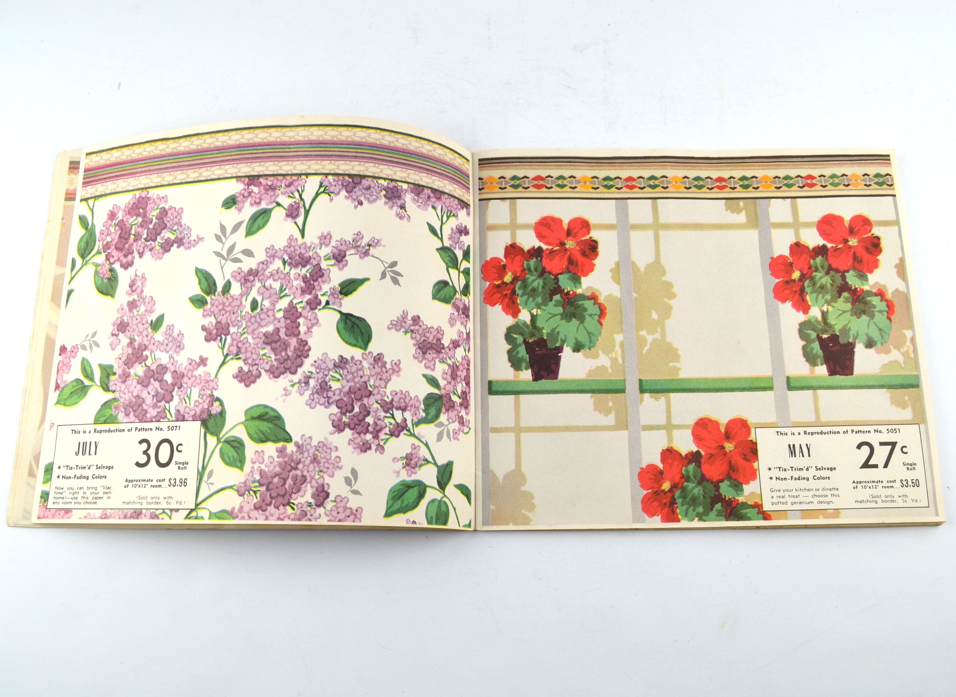 Vintage 1950 Stratosphere Wallpaper Sales Book Thornton Ohiowa Nebraska
