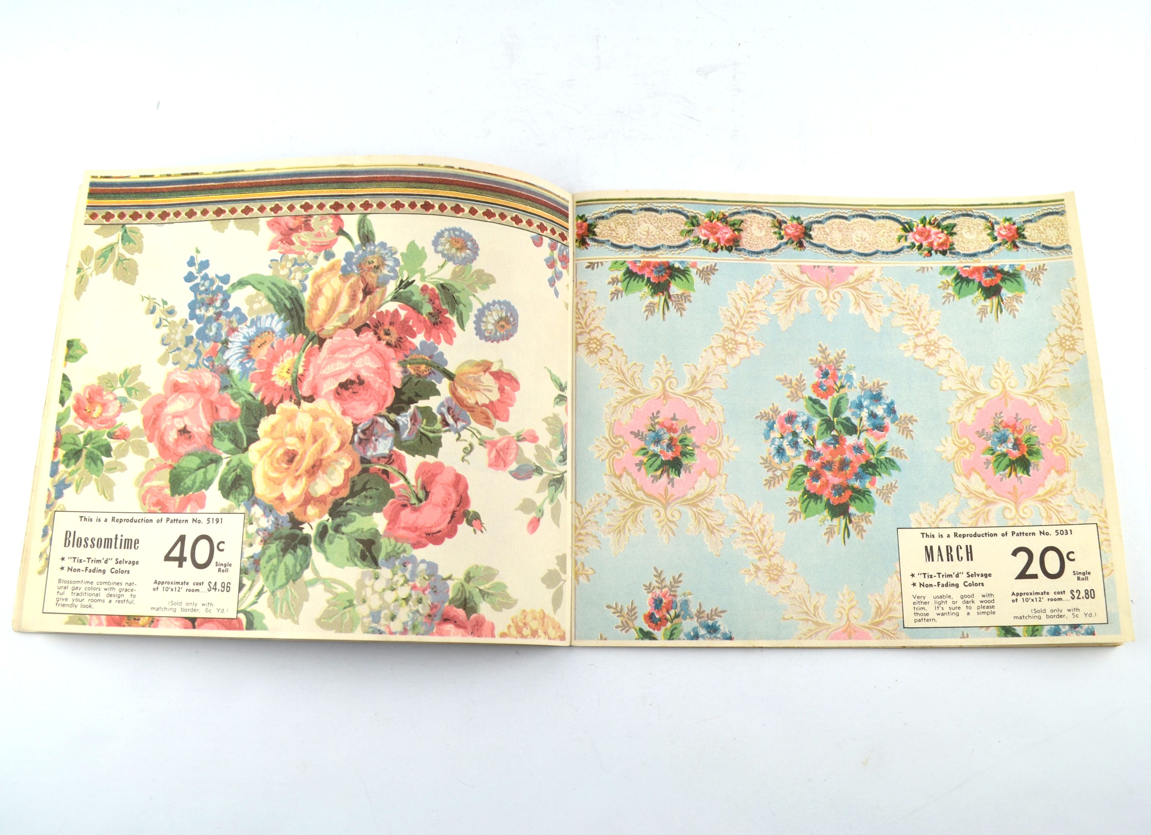 Vintage 1950 Stratosphere Wallpaper Sales Book Thornton Ohiowa Nebraska