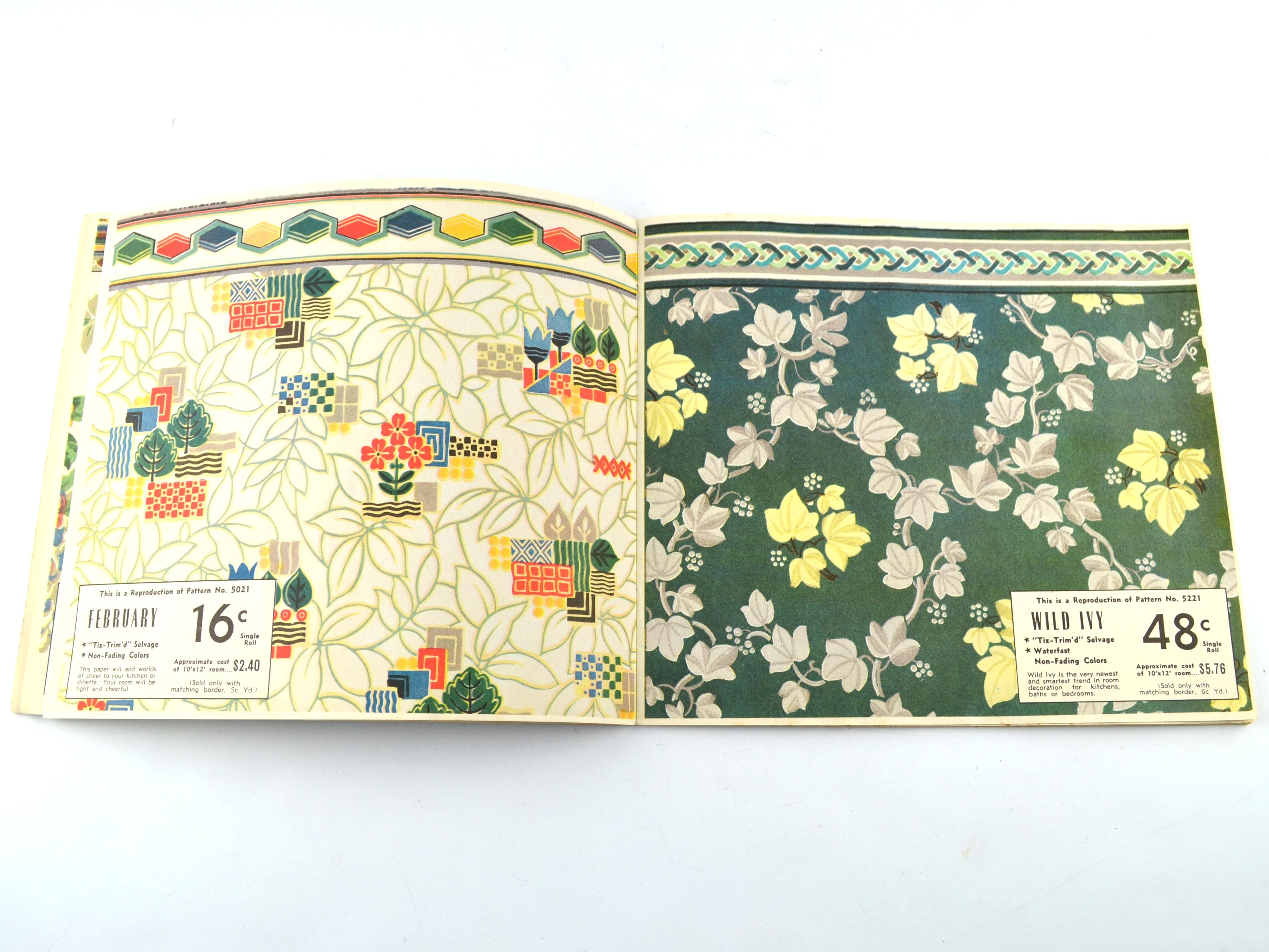 Vintage 1950 Stratosphere Wallpaper Sales Book Thornton Ohiowa Nebraska