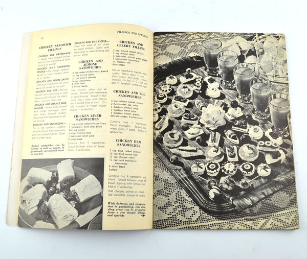 Vintage 1955 Cookbook 500 Tasty Sandwiches Culinary Arts Softcover Sandwich Recipes