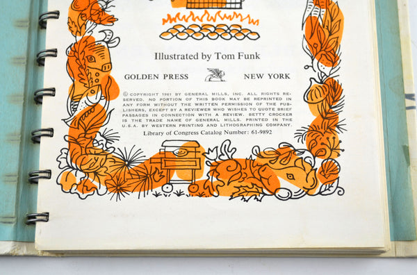 Vintage 1961 Betty Crocker Outdoor Cookbook First Edition