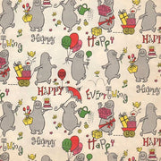 Vintage 1960s Childrens Gift Wrap Juvenile Wrapping Paper Balloons - Avid Vintage