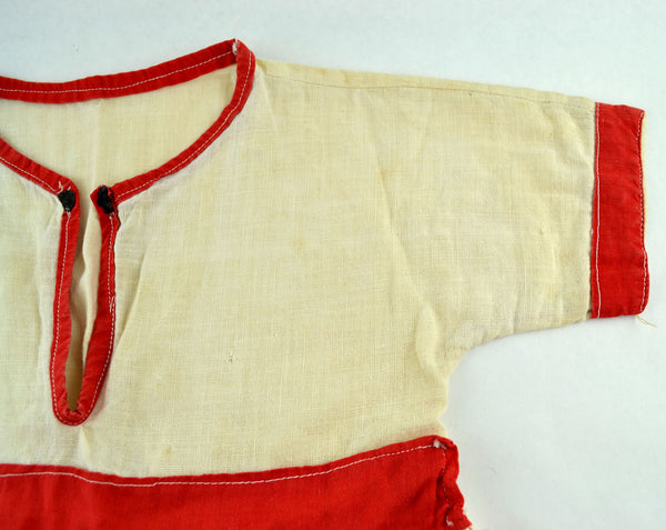 Vintage Clothes Pin Bag Holder Girls Dress Red Floral