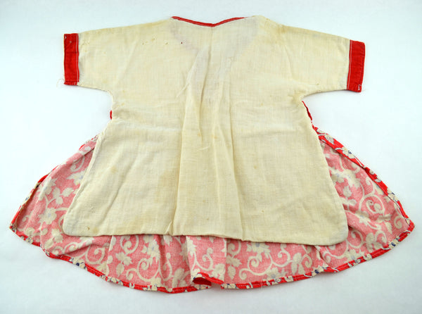 Vintage Clothes Pin Bag Holder Girls Dress Red Floral