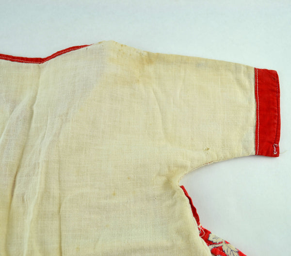 Vintage Clothes Pin Bag Holder Girls Dress Red Floral